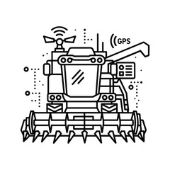 Line icon representing employee offboarding process and exit transition