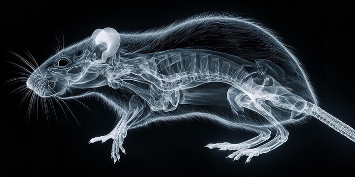 A rat x-ray futuristic AI image