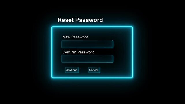 Security and reset password login online concept, Laptop with entering username and password of social media, log in with smartphone to an online bank account, Motion graphics of security concept.