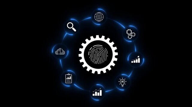 Digital business circle with Update Software Computer Program Upgrade Business Technology Internet, Update on virtual screen. Internet and technology concept