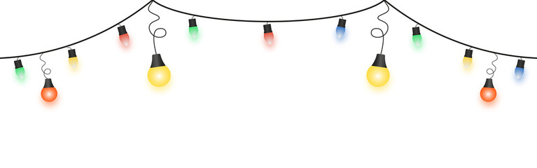Event Garland Festive Lights String Decoration Party Occasion Festivity Strand Png