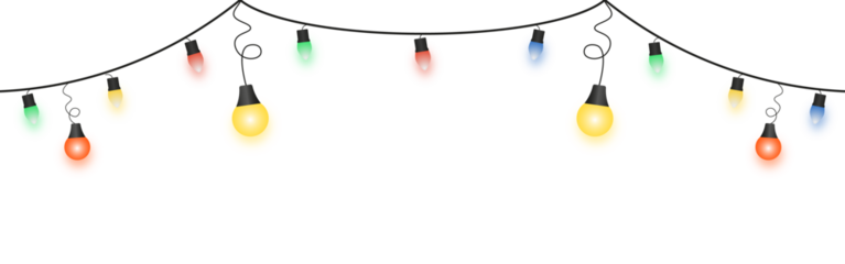 Event Garland Festive Lights String Decoration Party Occasion Festivity Strand Png