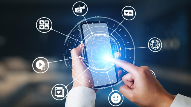 Concept of social media revolutionizes digital communication. This platform enables global connectivity, enhancing social media strategies for effective marketing and engagement. Gist