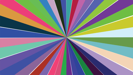 Abstract Burst of Vibrant Colors Radiating from a Central Point Optical Illusion Design for Modern Art and Creative Backgrounds