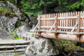 Val Nambrone Wooden Bridges, trentino, italy