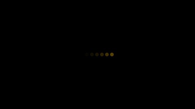 Dots menu icon animation,loading neon circles, circle arrow icon refresh and reload animated,circle dots loading progress 4k video footage animation