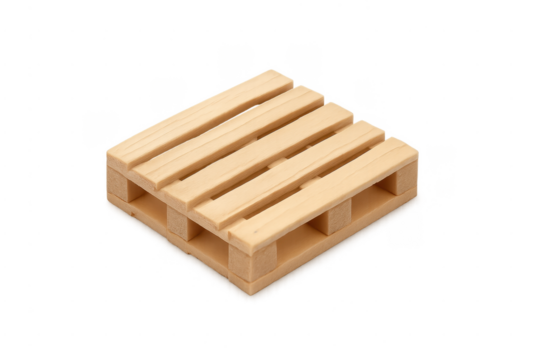 Wooden shipping pallet illustrating logistics and cargo transport