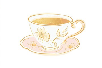 Tea chinese saucer coffee drink.