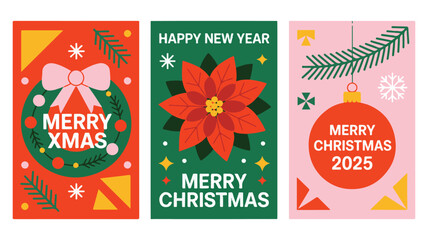 Christmas and New Year Greeting Cards Collection xmas