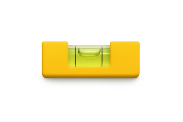 Spirit level indicating perfect balance and horizontal alignment