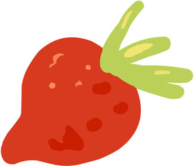 Betterave Illustration vectorielle colorée d'un fruit  ou d'un légume.. Parfait pour jus, smoothies, cocktails, emballage de produits estivaux ou recettes de cuisine..