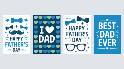 Happy Fathers Day Greeting Cards Collection love