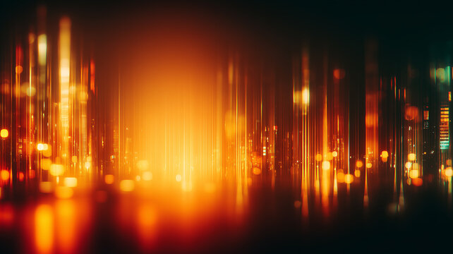 An abstract luminous environment concept displaying vertical glowing lines and particle clusters, symbolizing intensity, futuristic ambience, and digital transformation.
 - Powered by Adobe