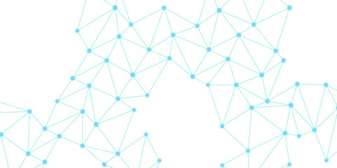 Network technology background with dots and lines. plexus background with connecting dots and lines. Abstract of simple line triangle pattern geometric background. network connection structure