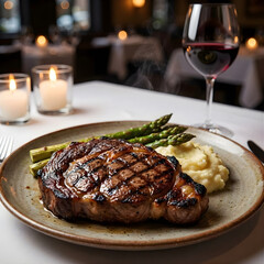 roasted steak on a plate 
