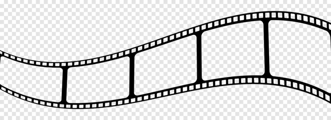 Curved film strip icon