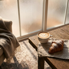 cup of coffee on the table
