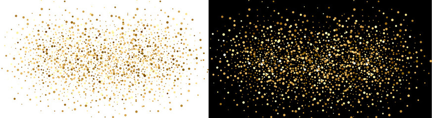 PNG image of&nbsp;Shimmering golden glitter particles scattered create a festive and luxurious design element perfect for celebrations and elegant presentations