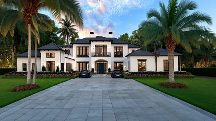 Explore this impressive luxury residence featuring contemporary design, lush gardens, and inviting outdoor spaces perfect for relaxation