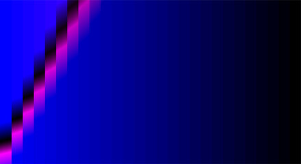 Abstract blue background with jagged pink and black edge detail