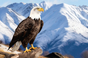 Obraz premium Eagle animal wildlife nature remix