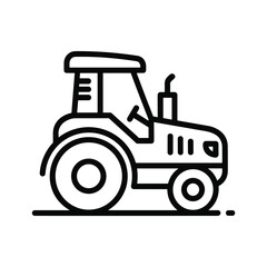 Tractor icon representing agriculture and farming