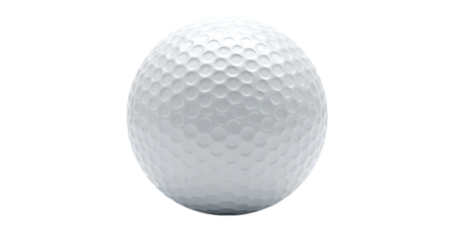 White Golf Ball With Dimples sports equipment
