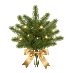 christmas tree decoration isolated on white background