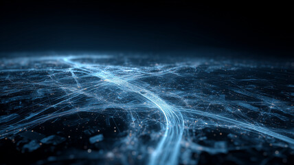A dynamic representation of global digital connections illustrating how data streams travel across a complex technological network to symbolize worldwide communication systems.