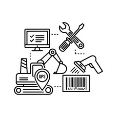 Smart industrial asset management, tracking, and maintenance system