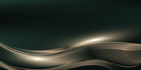 Green Gold Award Background, luxury graphic. Abstract Background, Royal Premium Design Template. Amazing Flyer and Brochure Artwork. New Certificate Design.