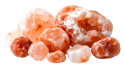 Himalayan pink salt rocks, natural mineral crystals for cooking