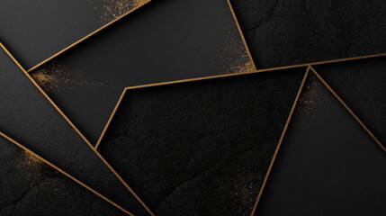 Elegant black and gold background design.