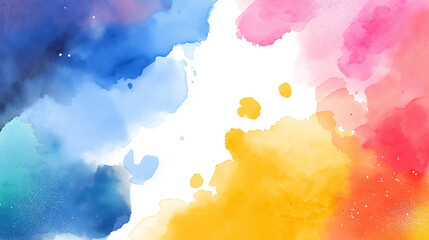 Vibrant watercolor splash for creative designs.