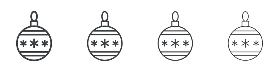 Ornament icon outline style vector. outline icon set.