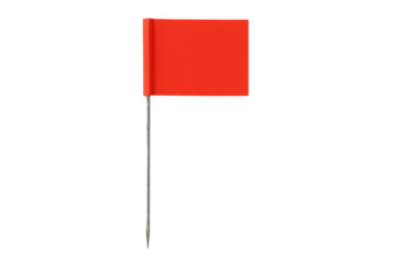 Red flag marker indicating location on transparent background
