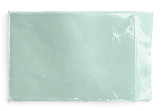 Transparent Plastic Green Bag with Hanging Hole