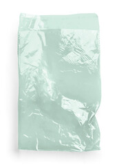 Crinkled Open Plastic Green Bag