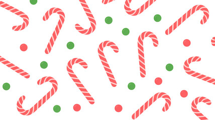 Sweet Christmas candy cane pattern with festive dots, perfect for holiday season decor, gift wrap, and cheerful winter celebrations
