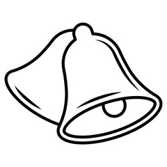 Christmas Bell Icon Template – Festive Holiday Vector