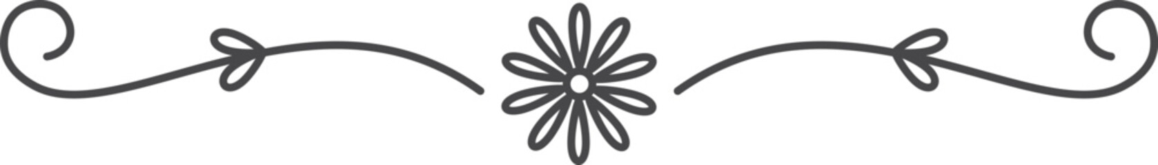 A black and white flower with a stem and leaves