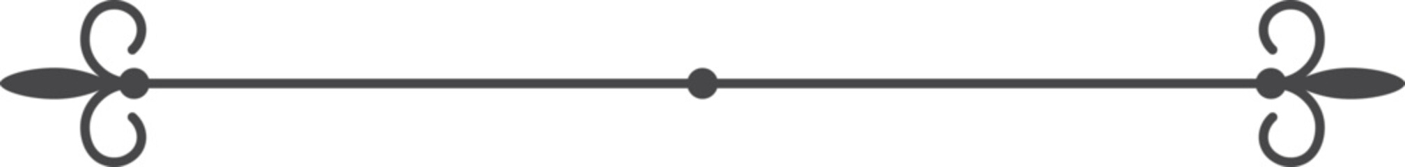 A black line with a white background