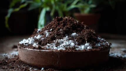 Rich soil ready for planting, a symbol of growth and new beginnings for sustainable gardening projects, perfect for agriculture and nature themes