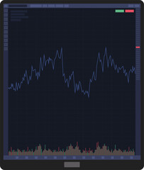 Futuristic Global Trading Dashboard Analytics Vector