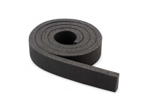 Black foam weather stripping roll for insulation and sealing