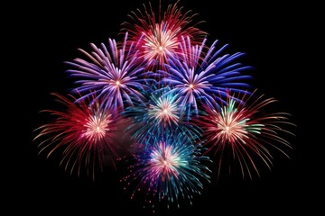 Firework fireworks night black background.