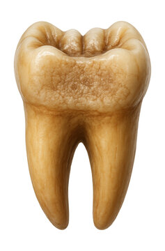 Denisovan tooth featuring unique cusp design and worn biting surface.