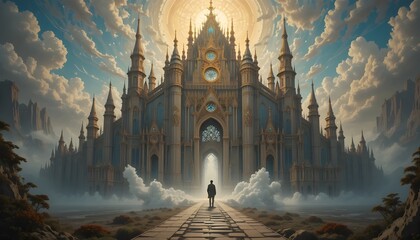 an illusionary painting which look like a majestic to every one
