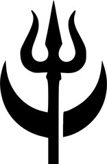 Minimal Lord Shiva Silhouette Logos in Pure Black Vector Designs