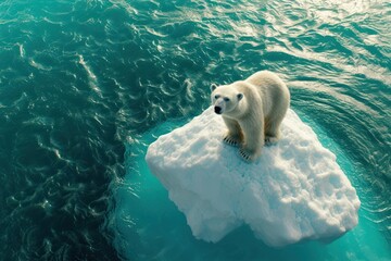 Bear wildlife outdoors iceberg.